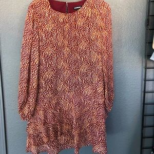 Express abstract print dress size small